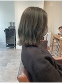 ☆ブリーチなしオリーブグレージュ外ハネボブ☆