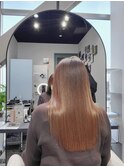 【絹髪】/髪質改善/グレージュカラー/フェミニンロング/縮毛矯正