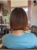 ボブ×縮毛矯正