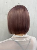 ◎大人女子にもオススメ◎ピンクベージュショート