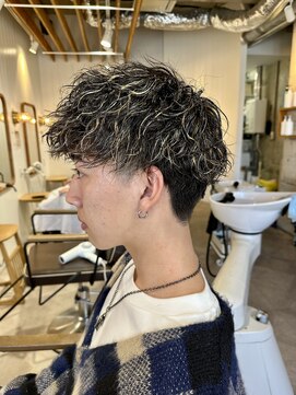 アメラボ(AmeLab) マッシュパーマ　ハイライトツイストスパイラル