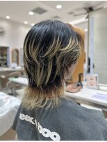 ピークアブー アヴェダ ギンザシックス(PEEK-A-BOO AVEDA GINZASIX) メンズウルフ/裾カラー/グラデーションカラー/ブリーチカラー
