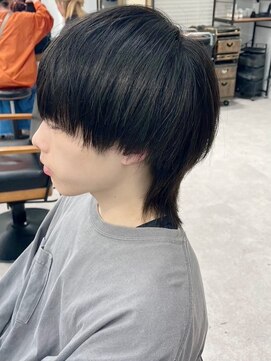 ネオリーブ クーロ メゾン 横浜(Neolive curro Maison) セットなしで決まる！黒髪韓国風マッシュウルフ