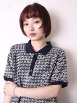 ヨファヘアー 岡本店(YOFA hair) 似合わせ姫カットワンカールシアーカラーショートボブ0504