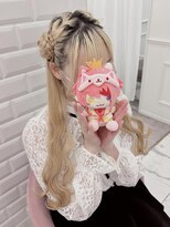 片耳ひつじヘア×ウェーブ巻き＊まゆ
