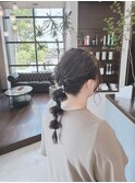お呼ばれアップスヘア