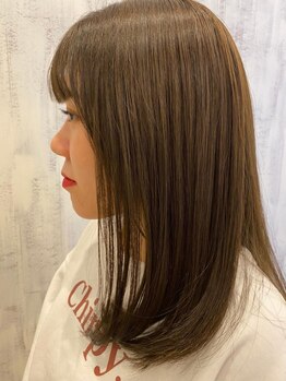 ポノ(pono)の写真/髪質に合わせた施術で、自分のクセを活かしながらトップにツヤを出す自然なストレートを実現します♪