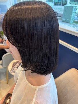 アンソル オブ リシェール(N'SOL of RICHAIR) 黒髪/ボブルフ/ネビージュ/小顔/ワンレン/南越谷/髪質改善/前髪