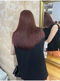 ワインレッドヘア