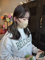 アチーブリス(achieve Liss)&nbsp;大人可愛い透明感インナーカラー×ダークグレージュロング