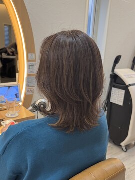 アドラーブル けやき通り店(adorable) 20代30代40代ブリーチなしラベンダーグレージュくれミディアム