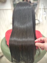 ルヴェール 北方店(LeVert)&nbsp;髪質改善/うねり改善/艶髪ストレート/ダークグレージュ