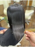 縮毛矯正×白髪染めリタッチ