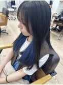 インナーカラーネイビー