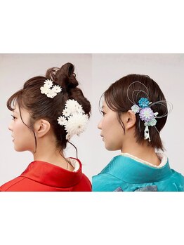 経験豊富なヘアメイクのプロが担当☆特別な日をトータルでより華やかに演出します♪