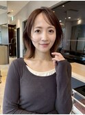 大人ロブレイヤー×外はね*レイヤーボブ*大人ボブ*顔周りカット