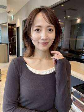 ケーツー エソラ池袋店(K-two) 大人ロブレイヤー×外はね*レイヤーボブ*大人ボブ*顔周りカット