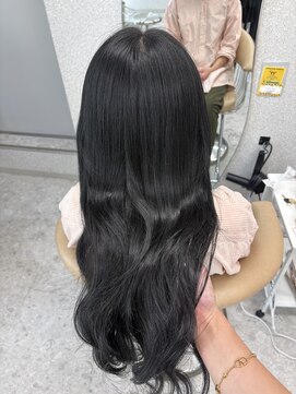 天神美容室 盛れるヨシンモリ×ブルーブラック