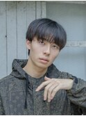 王道の黒髪マッシュ