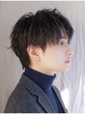 ツイストパーマ◎メンズパーマ無造作ショート束感清潔感