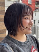 プロッソル 廿日市店(PROSOL)&nbsp;顔まわりレイヤー/暖色カラー/ボブ/レイヤーボブ/広島/廿日市
