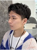 メンズショート_ナチュラルパーマ._.