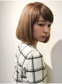 ハーフカラー抜け感ボブ★ kine