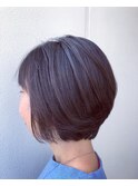 大人かわいい小顔ショートボブ