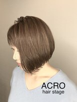 アクロ ヘアー ステージ(ACRO hair stage)&nbsp;前下がりショートボブ