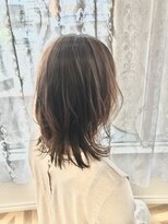 モアナ バイ ヘッドライト 長野駅前店(Moana by HEADLIGHT)&nbsp;ursusオリジナル　小顔ミディアムレイヤー　N.カラー