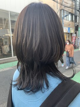 ロア 福岡天神本店(LORE) マッシュウルフ/オリーブアッシュ/nana