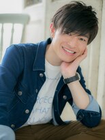 モッズ ヘア 福岡姪浜店(mod's hair) *mod's姪浜*…ダークアッシュサイドパート束感ショートe