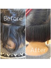 【髪質改善酸性ストレート】Before/After