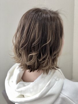 クレーヌ(CREINE) ハイライトカラーグレージュケアブリーチ10代20代30代