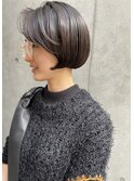 French切りっぱなしボブエアリーロング美髪ピンクブラウン