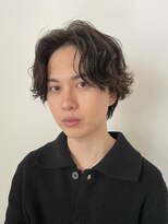 マイロ(mailo) メンズセンターパート×ニュアンススパイラルパーマ