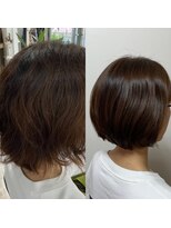 リンクスフォーヘアー Links for hair シルクレッチでショートスタイル