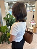毛流れレイヤーウルフインナーグレージュ