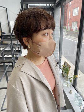 ヘアー アイス 御器所本店(HAIR ICI) 20代30代大人可愛い小顔ショート丸みボブウルフカット