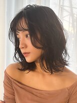 ラフィス ヘアールーチェ 樟葉店(La fith hair luce) 【La fith】タッセルボブ×黒髪