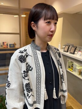 スムーク(smuk) 【smuk/スムーク】ぷつっとボブ/フルバング/ラベンダーカラー