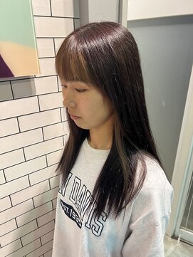 ステレオ ヘアデザイン 安城店(STEREO HAIR DESIGN) 前髪インナー&イヤリングカラー（11月）