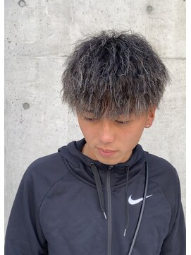 ココテラス(coco terrace) ツイスト/ホワイトメッシュ/メンズカット