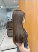<オバマ>ブリーチなしダブルカラーでつくる透けるオリーブカラー