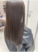 ブリーチなしグレージュ/透明感カラー/アッシュブラウン