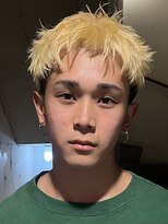 ヘアカロン 熊本本店(Hair CALON)&nbsp;メンズダブルカラーブリーチスパイキーショート短髪熊本下通