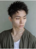 ベリーショート/アッシュブラック/カルマパーマ/ダークアッシュ
