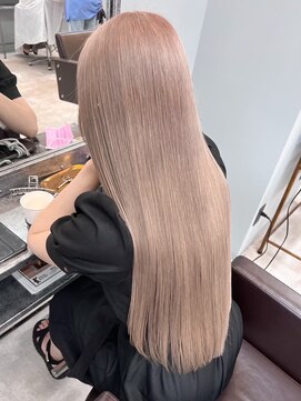 オズ 郡山桑野店(OZ) 黒髪ボブルフネビージュ小顔ワンレン