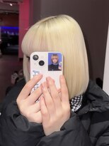 ダズリングディア(Dazzling Deer)&nbsp;抜きっぱなしブロンド/ハイトーン/ボブ/似合わせカット