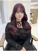 韓国くびれロング レイヤーオルチャン小顔前髪 艶髪 髪質改善
